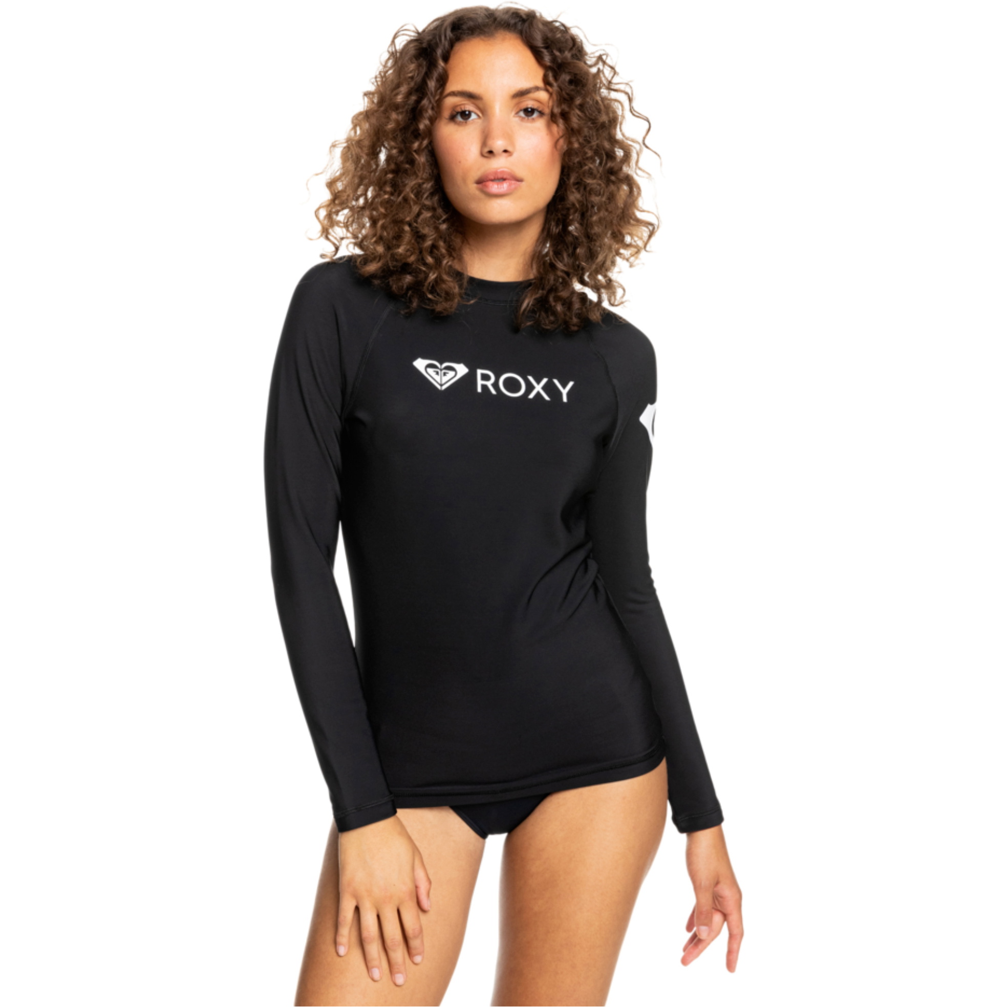 2025 Roxy Frauen Heater Thermal Long Sleeve Lycra-Weste ERJWR03555 - Anthracite